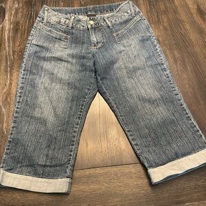 VINTAGE 90s FUBU DENIM CAPRI JEANS SIZE 9/10